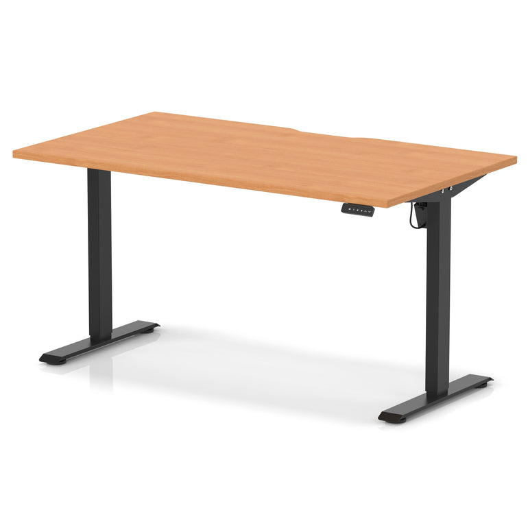 Air Lite Height Adjustable Desk With Scalloped Edge