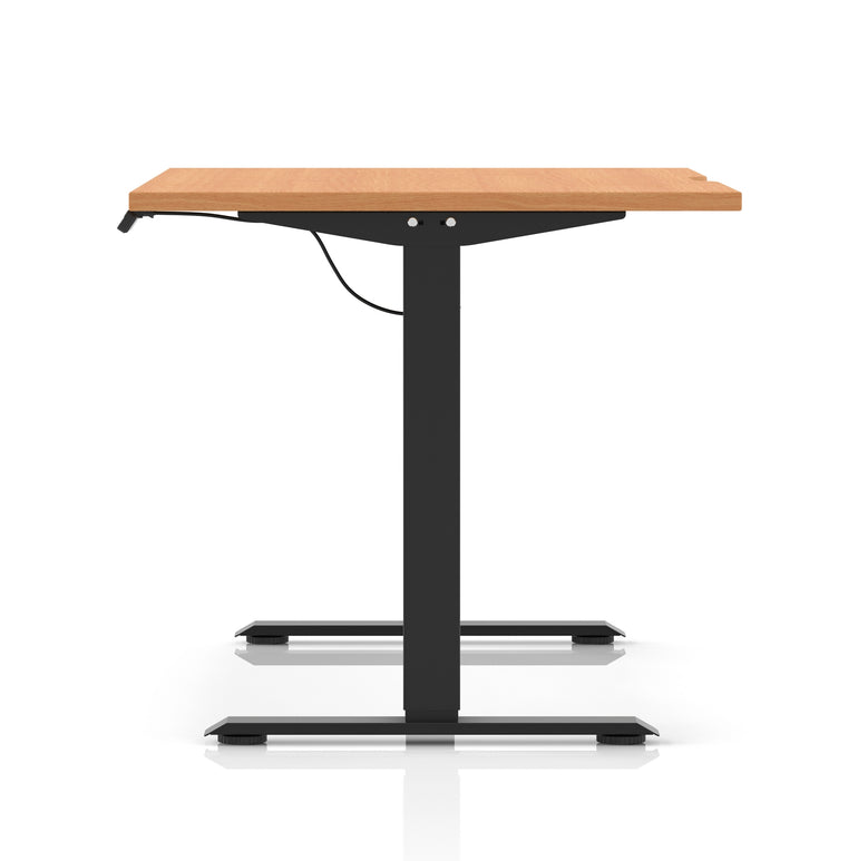 Air Lite Height Adjustable Desk With Scalloped Edge