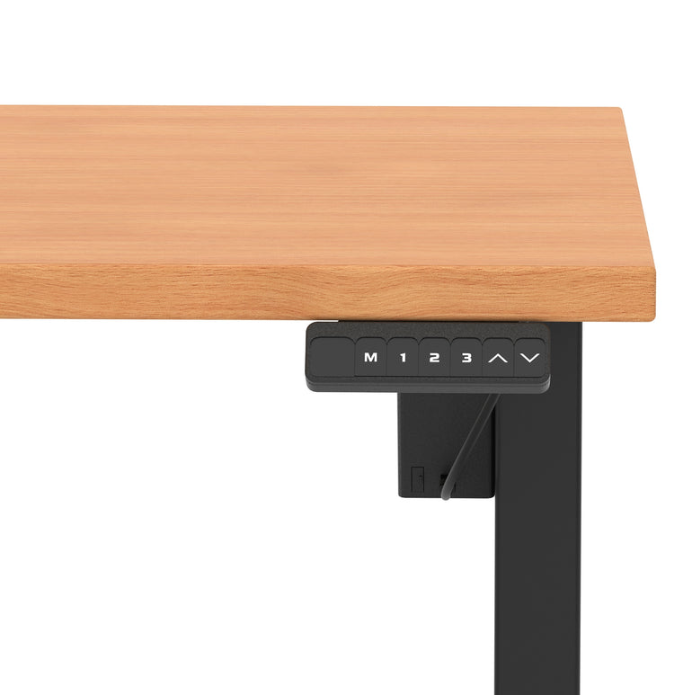 Air Lite Height Adjustable Desk With Scalloped Edge