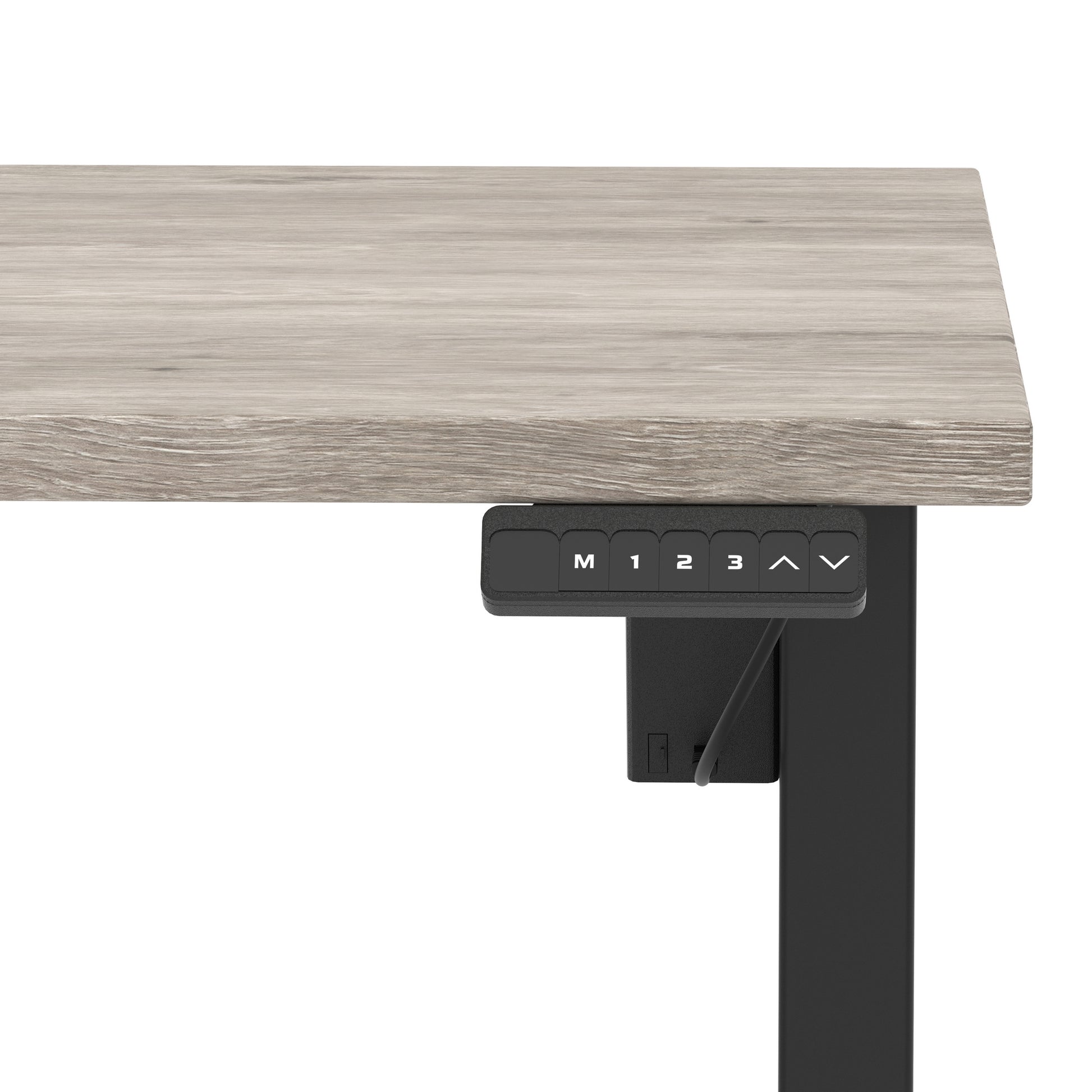 Air Lite Height Adjustable Desk With Scalloped Edge