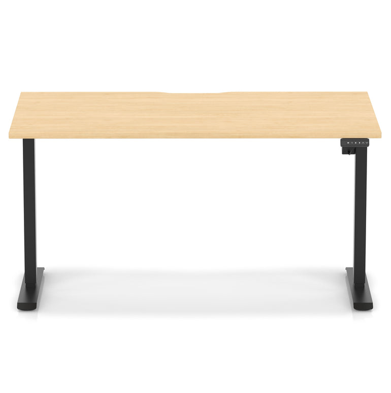 Air Lite Height Adjustable Desk With Scalloped Edge