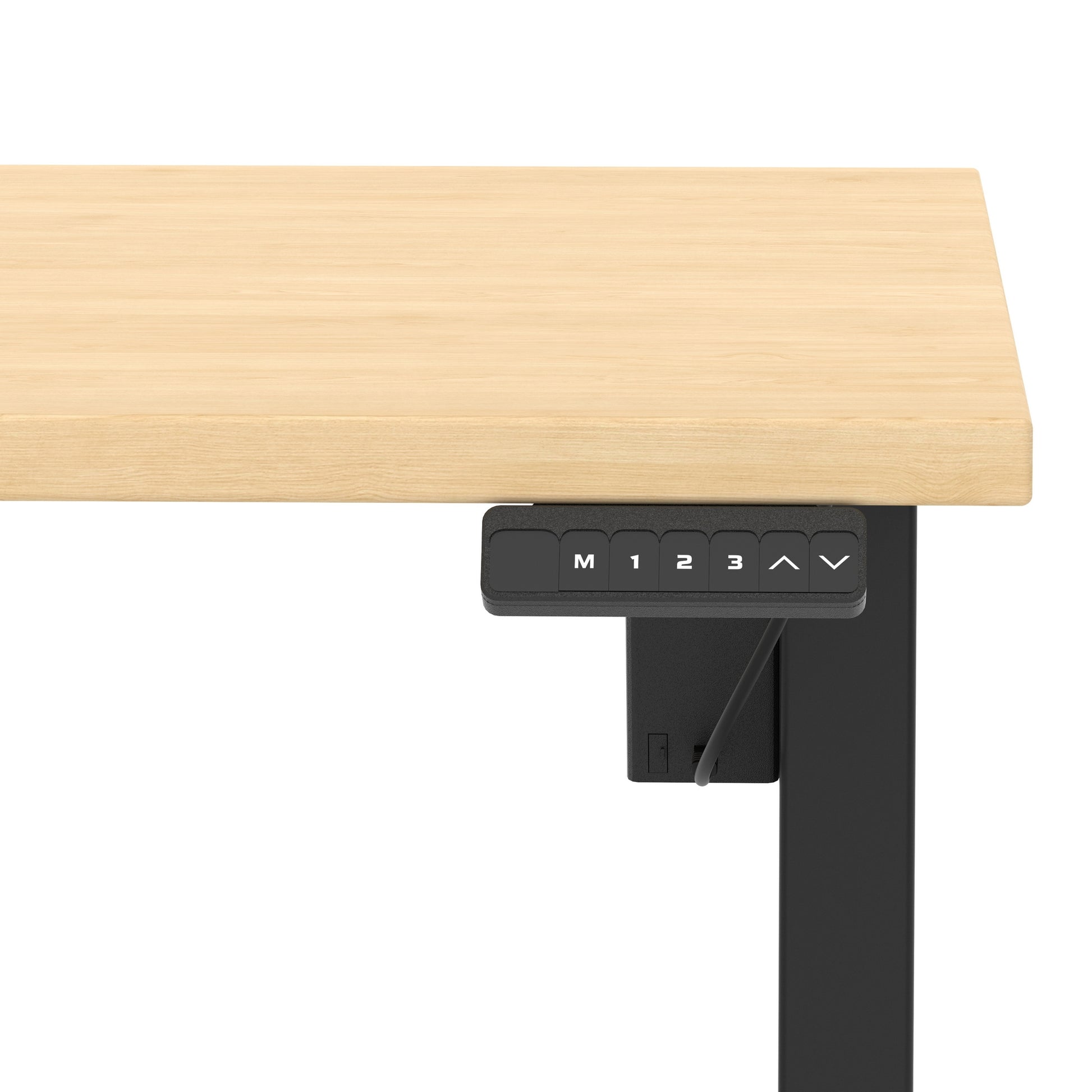 Air Lite Height Adjustable Desk With Scalloped Edge
