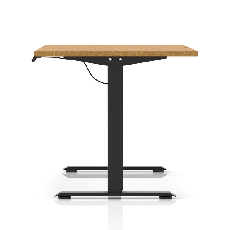 Air Lite Height Adjustable Desk With Scalloped Edge