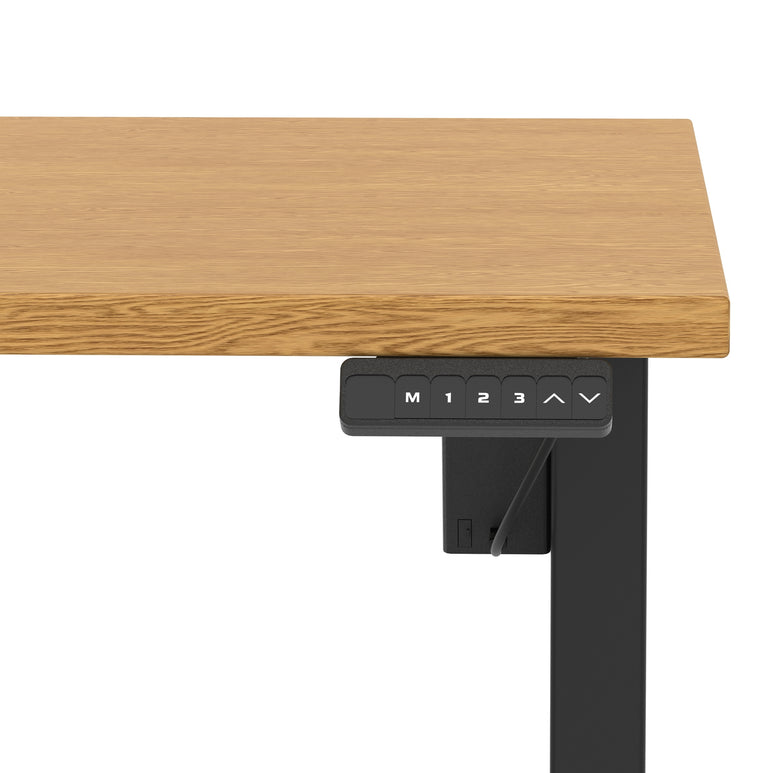 Air Lite Height Adjustable Desk With Scalloped Edge