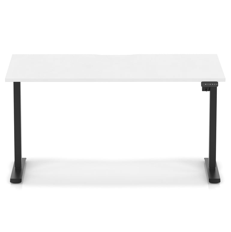 Air Lite Height Adjustable Desk With Scalloped Edge