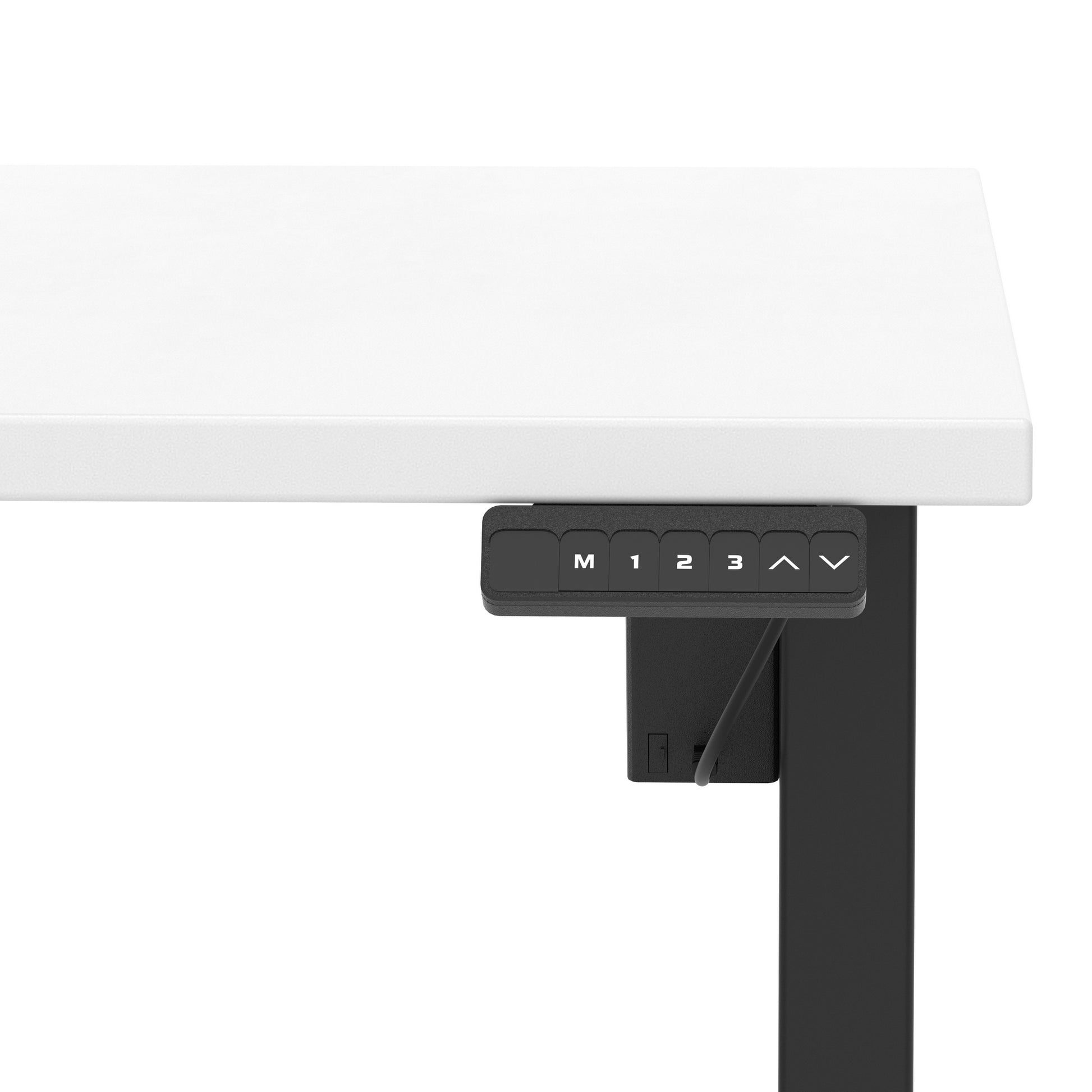 Air Lite Height Adjustable Desk With Scalloped Edge