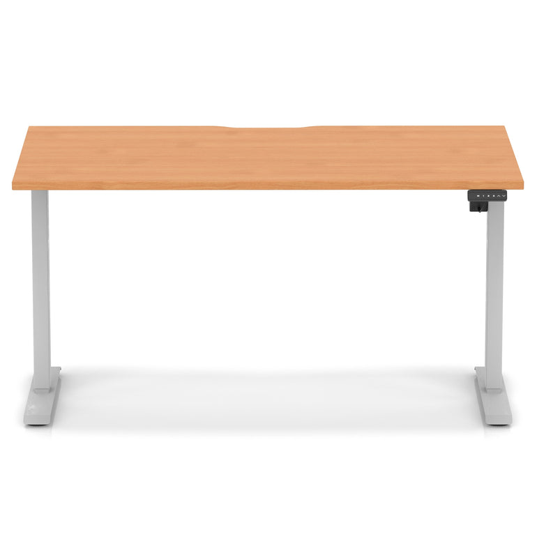Air Lite Height Adjustable Desk With Scalloped Edge