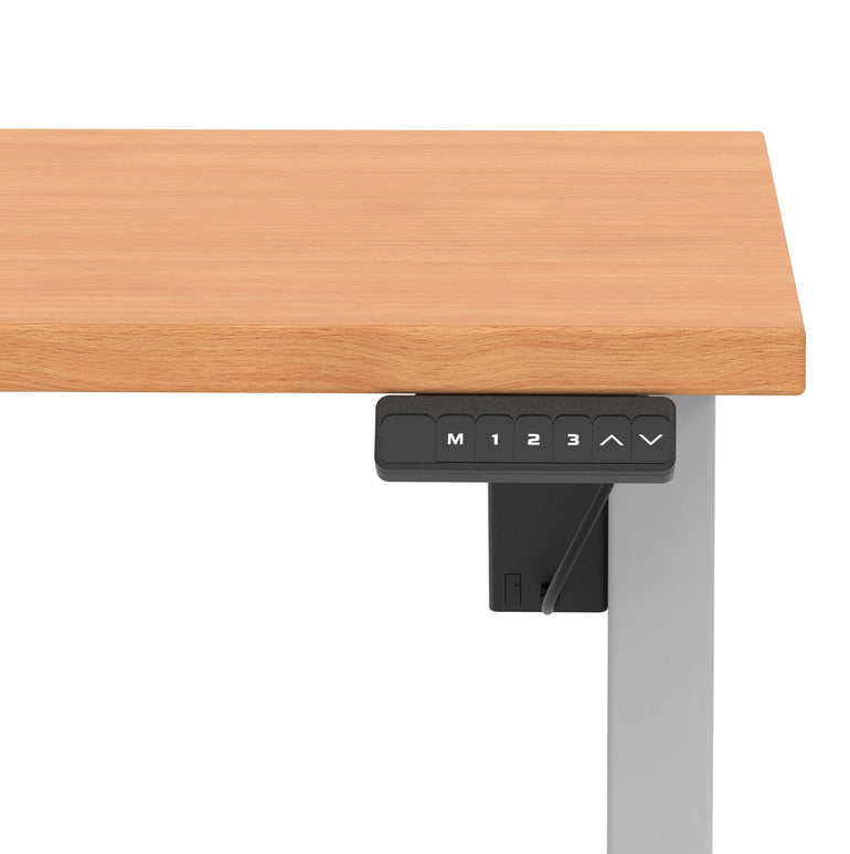 Air Lite Height Adjustable Desk With Scalloped Edge