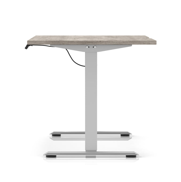 Air Lite Height Adjustable Desk With Scalloped Edge