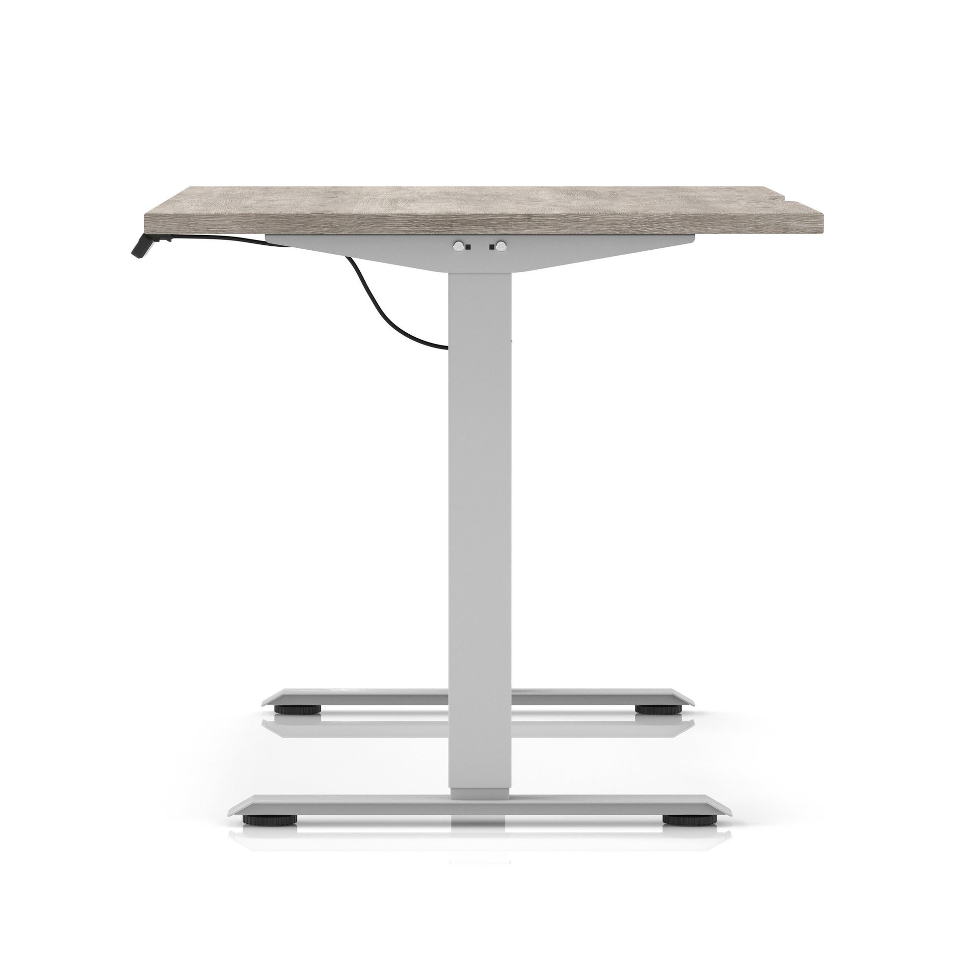 Air Lite Height Adjustable Desk With Scalloped Edge