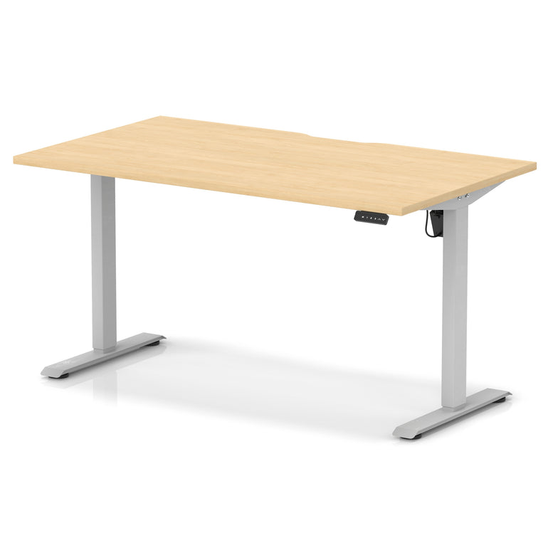 Air Lite Height Adjustable Desk With Scalloped Edge