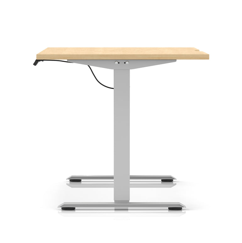 Air Lite Height Adjustable Desk With Scalloped Edge