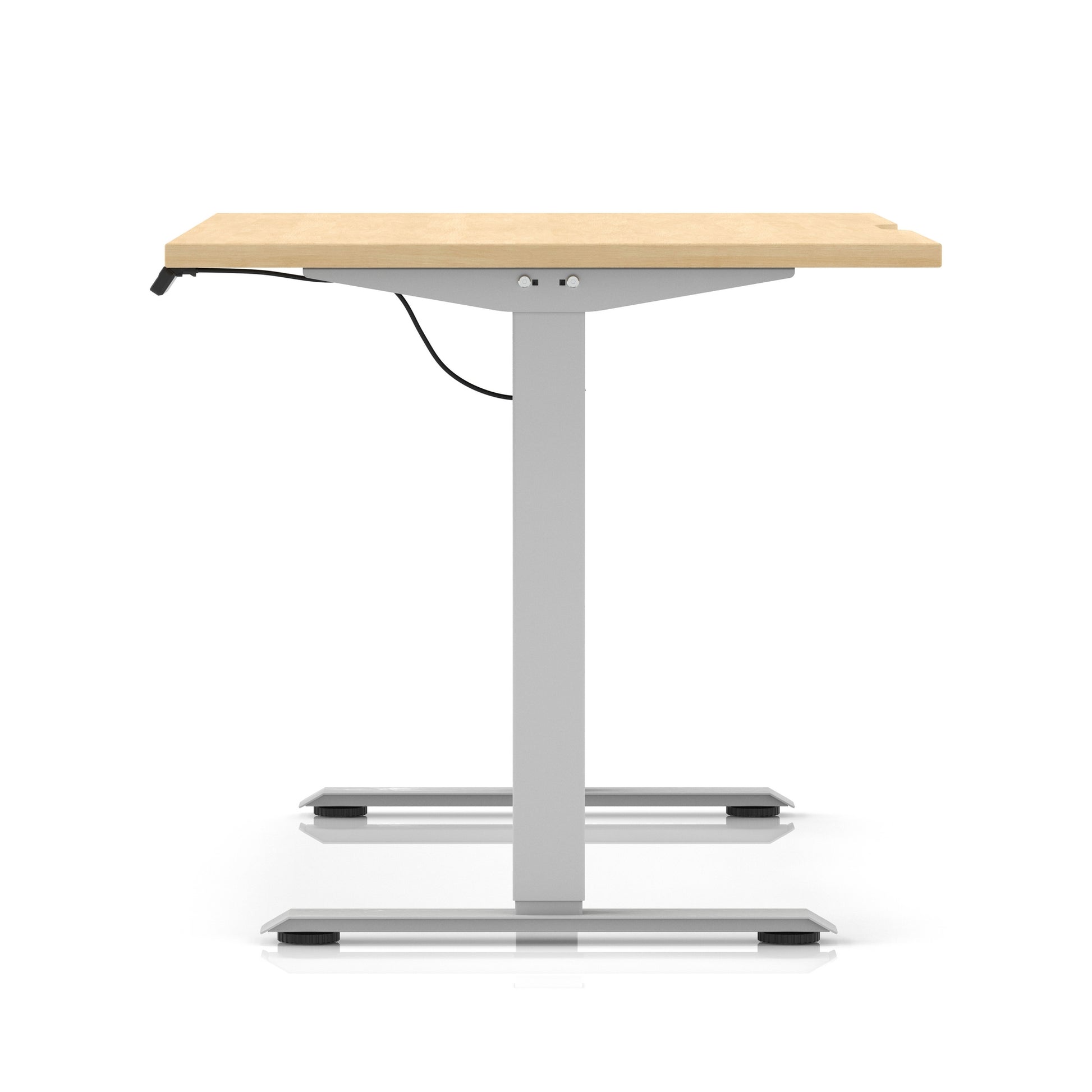 Air Lite Height Adjustable Desk With Scalloped Edge