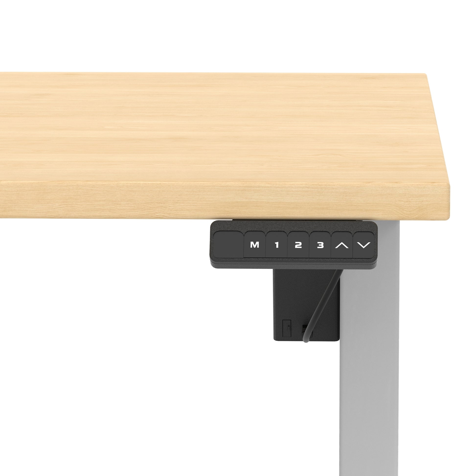 Air Lite Height Adjustable Desk With Scalloped Edge