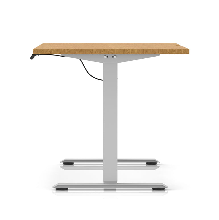 Air Lite Height Adjustable Desk With Scalloped Edge