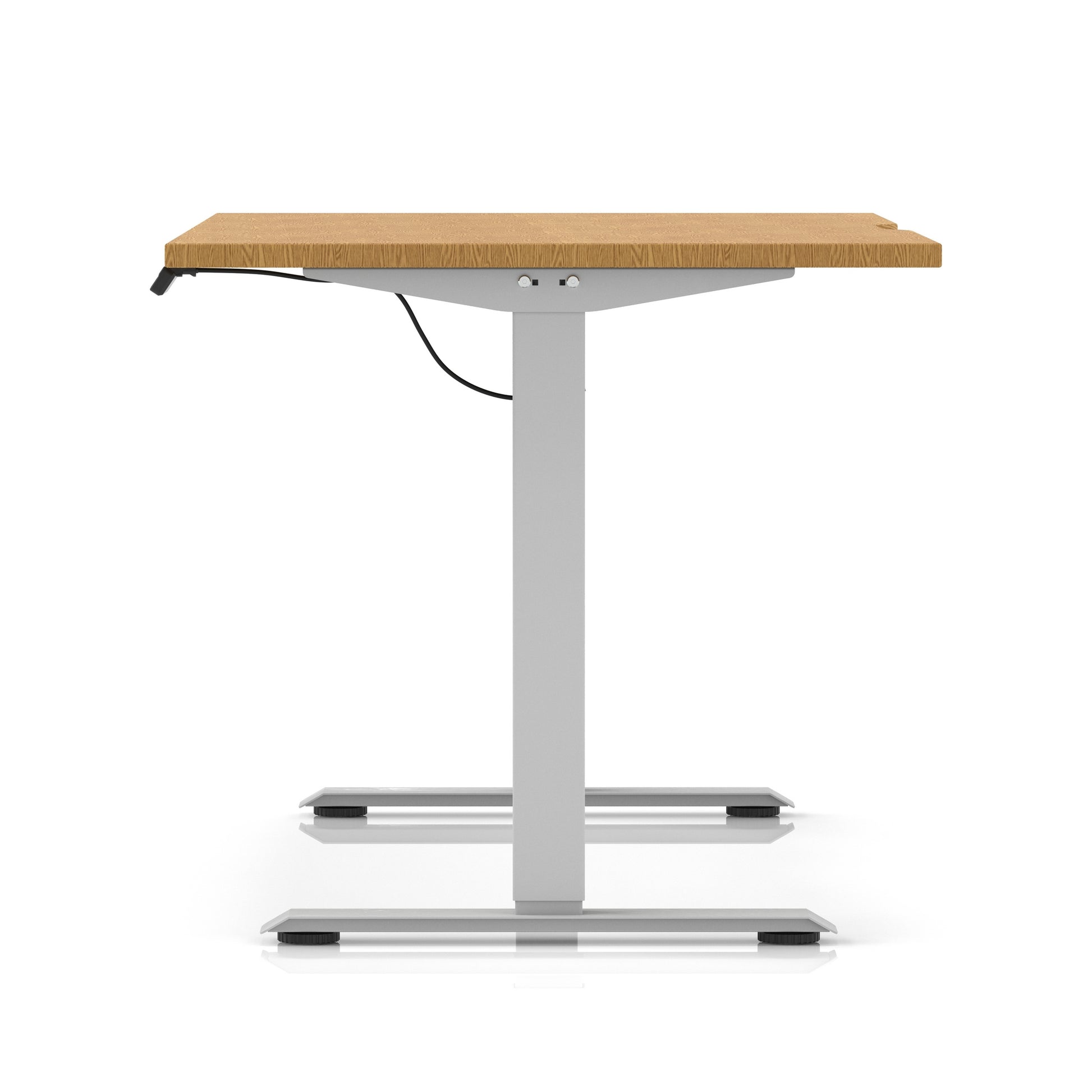 Air Lite Height Adjustable Desk With Scalloped Edge