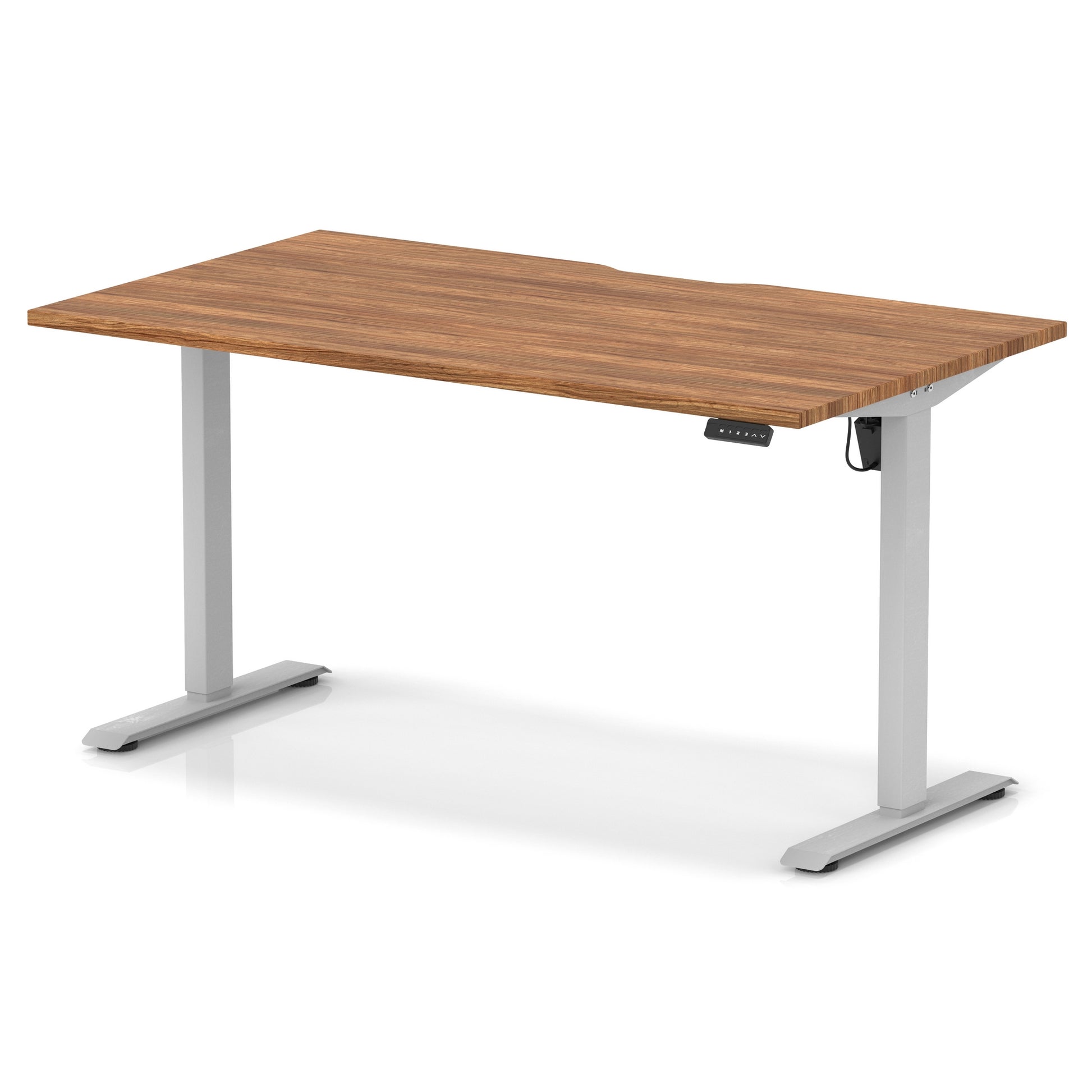 Air Lite Height Adjustable Desk With Scalloped Edge