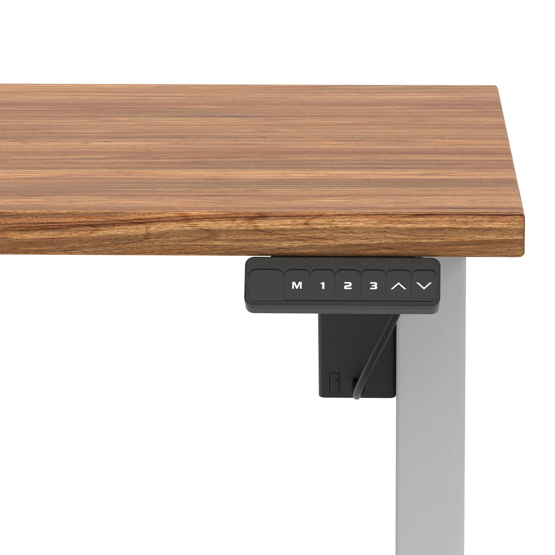 Air Lite Height Adjustable Desk With Scalloped Edge