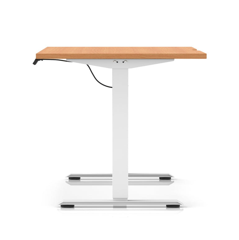 Air Lite Height Adjustable Desk With Scalloped Edge
