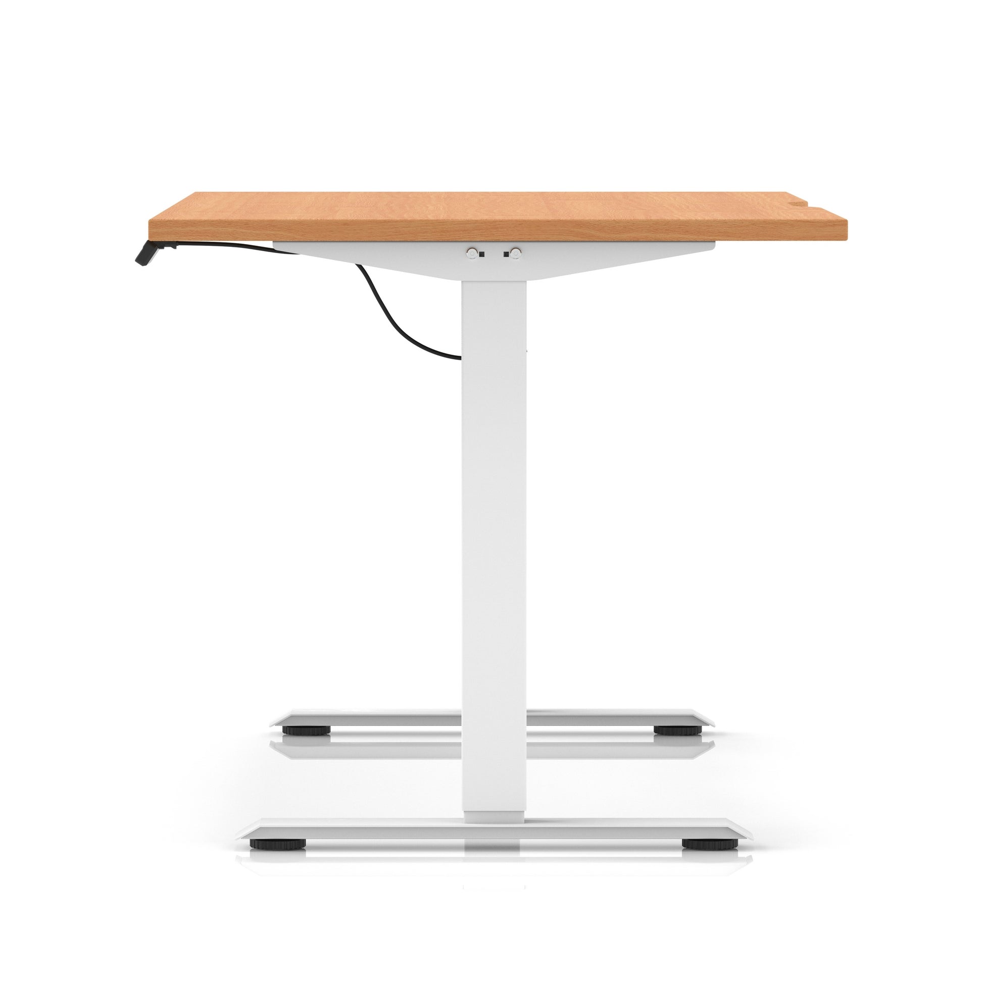 Air Lite Height Adjustable Desk With Scalloped Edge