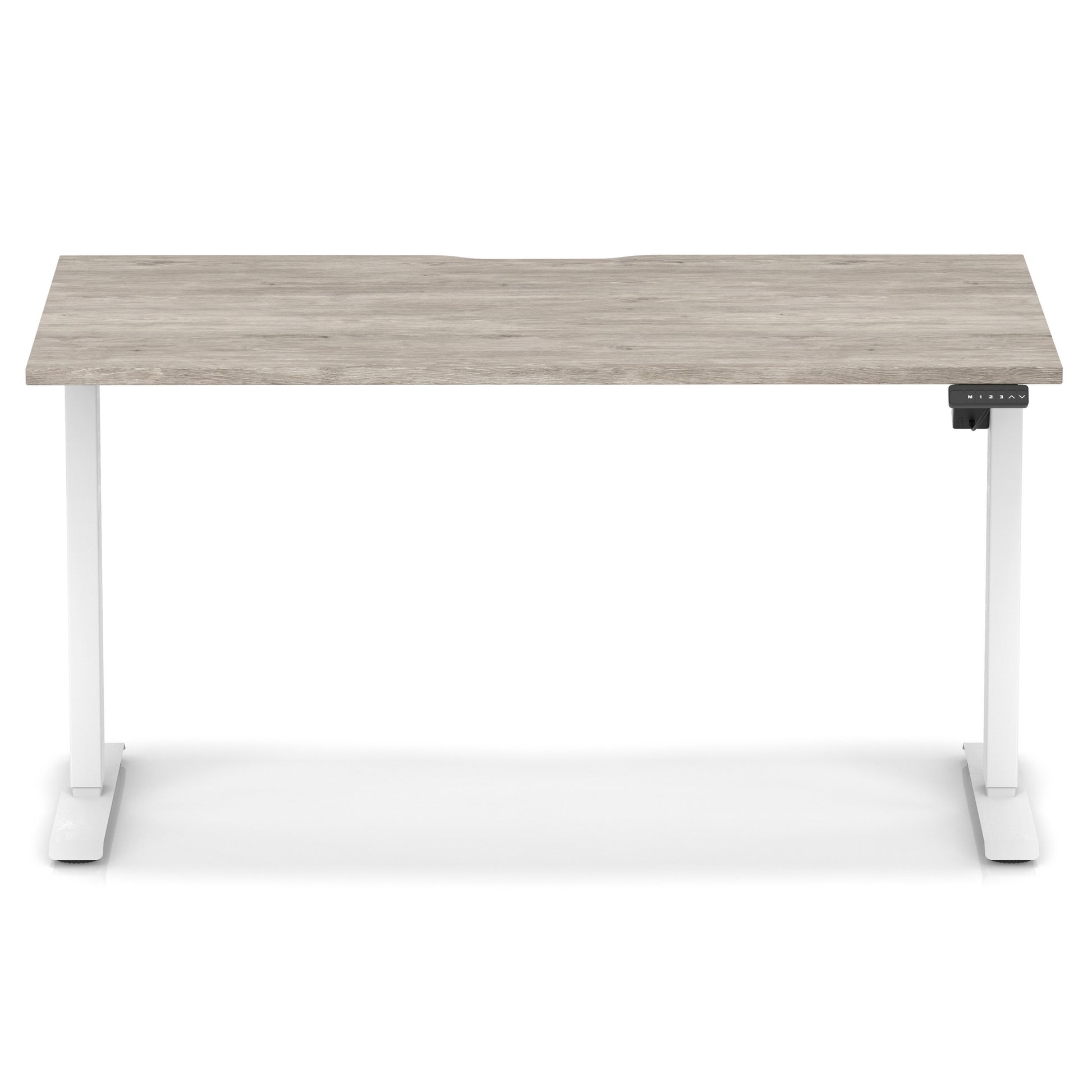 Air Lite Height Adjustable Desk With Scalloped Edge