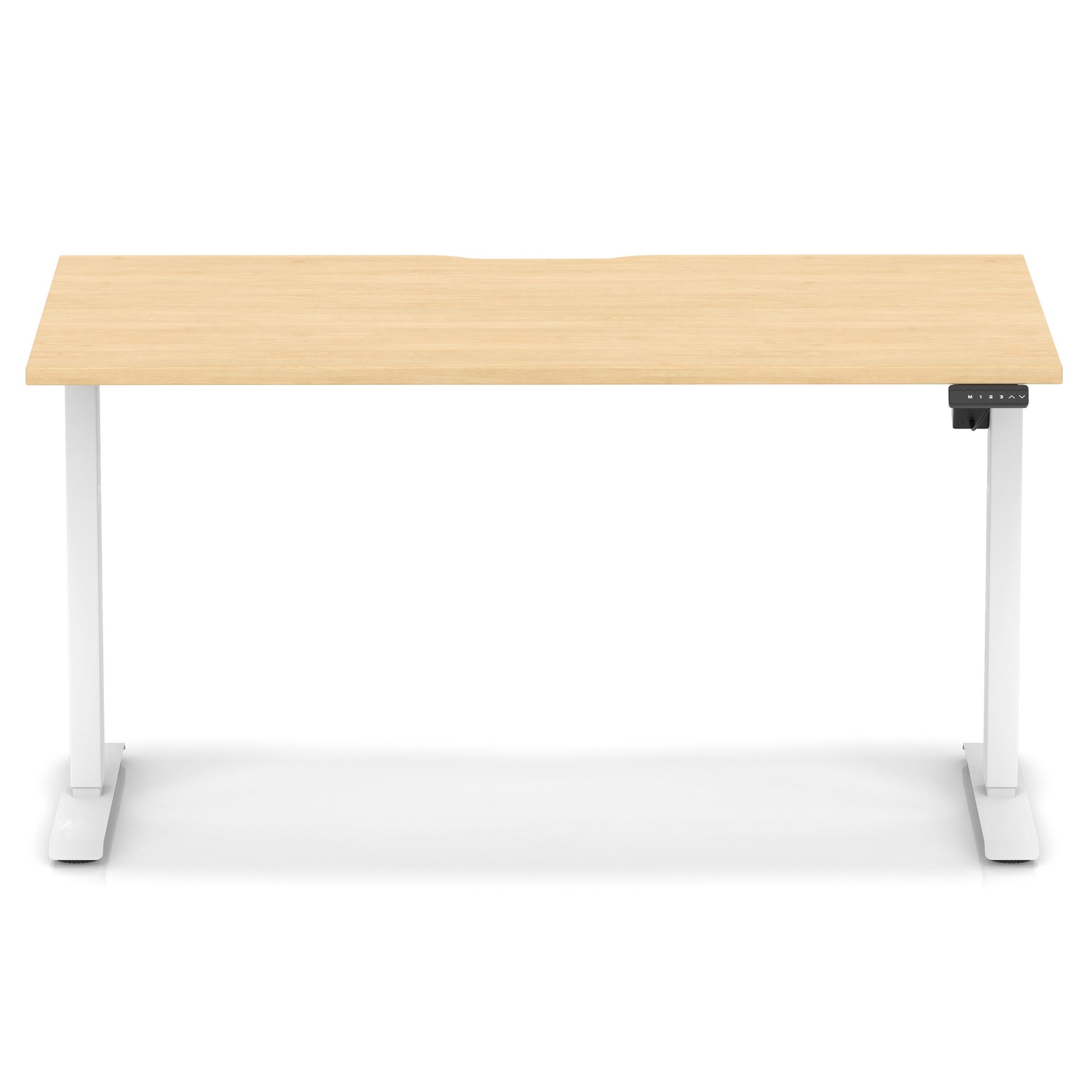 Air Lite Height Adjustable Desk With Scalloped Edge