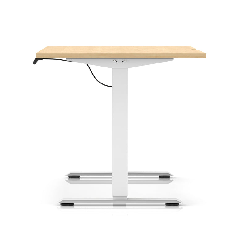 Air Lite Height Adjustable Desk With Scalloped Edge