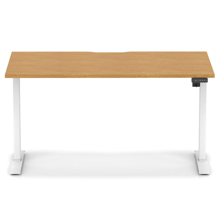 Air Lite Height Adjustable Desk With Scalloped Edge