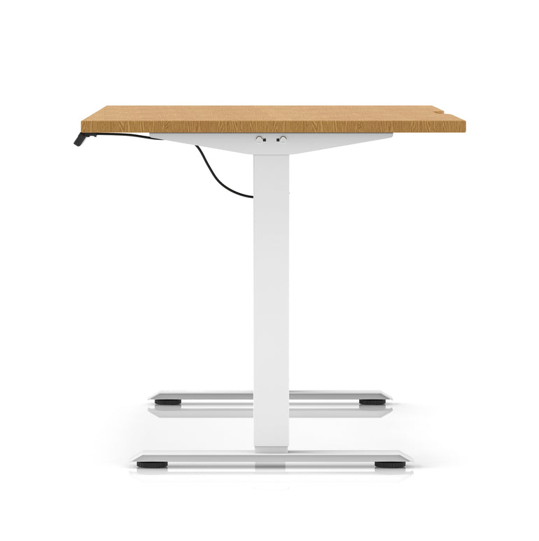 Air Lite Height Adjustable Desk With Scalloped Edge