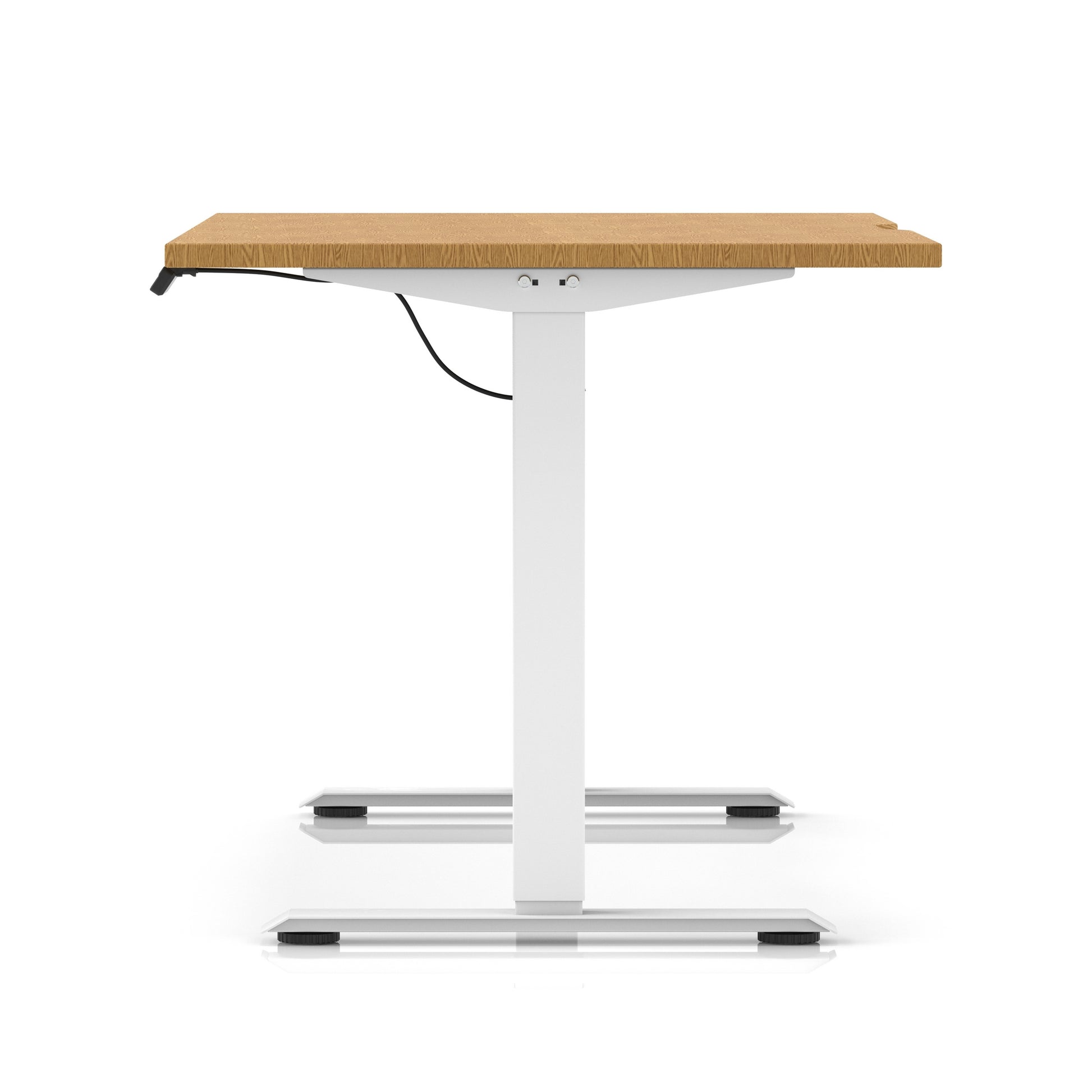 Air Lite Height Adjustable Desk With Scalloped Edge