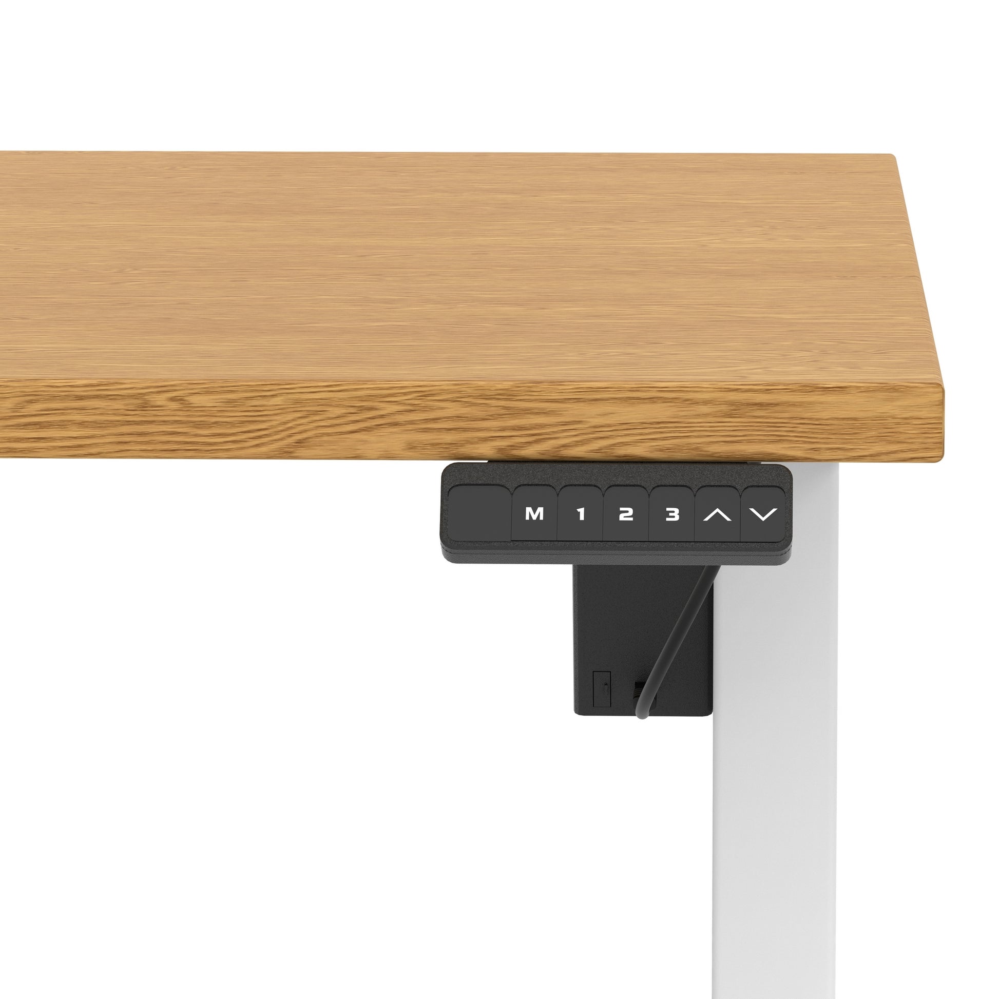 Air Lite Height Adjustable Desk With Scalloped Edge