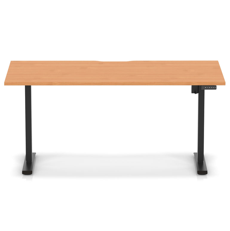 Air Lite Height Adjustable Desk With Scalloped Edge