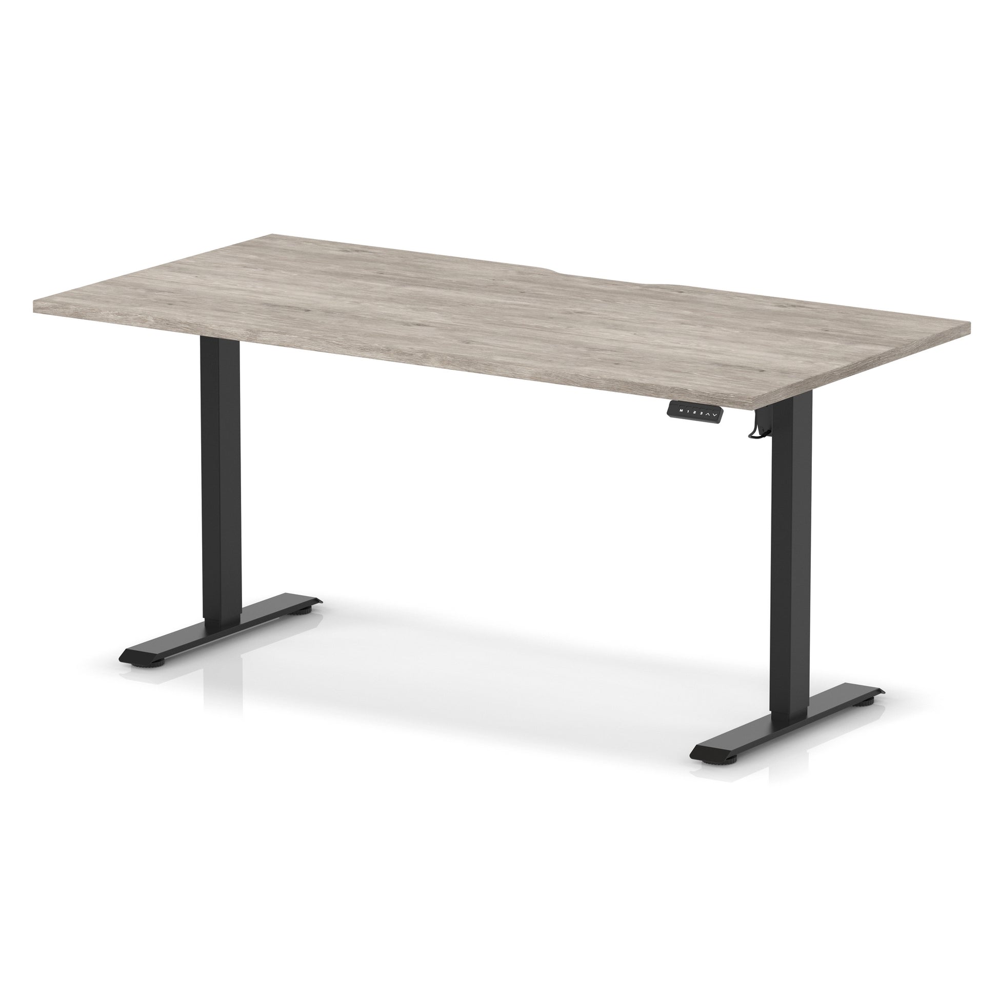 Air Lite Height Adjustable Desk With Scalloped Edge