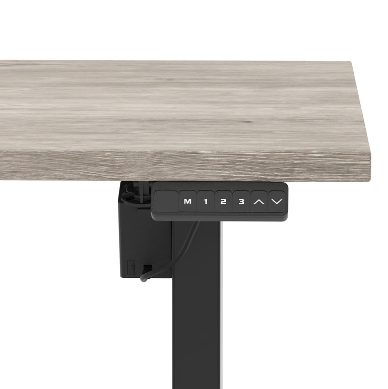 Air Lite Height Adjustable Desk With Scalloped Edge