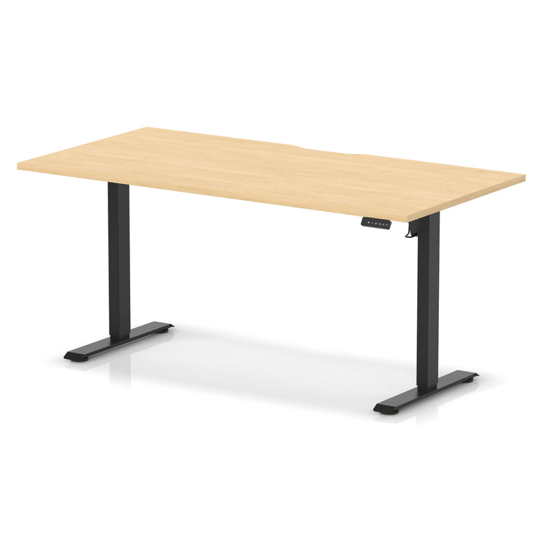 Air Lite Height Adjustable Desk With Scalloped Edge