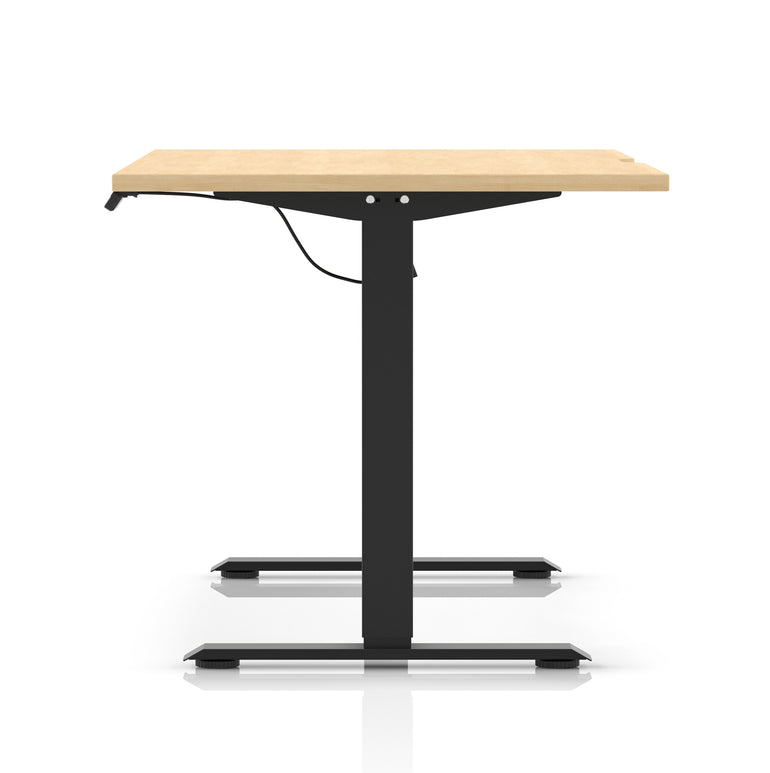 Air Lite Height Adjustable Desk With Scalloped Edge