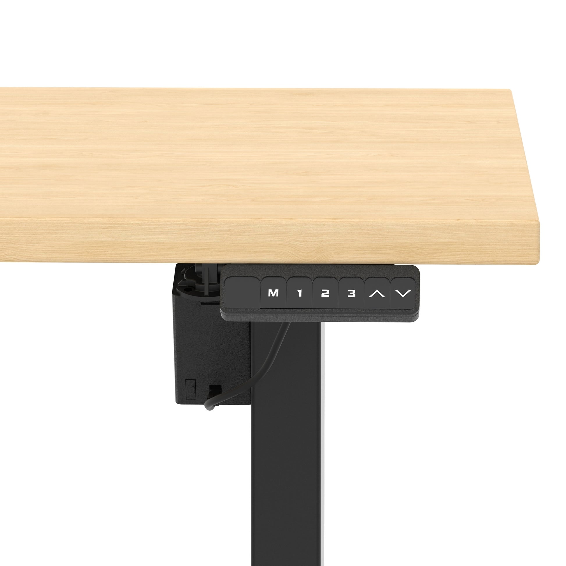 Air Lite Height Adjustable Desk With Scalloped Edge