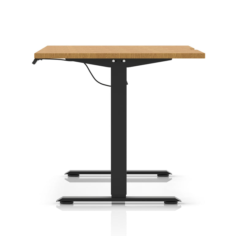 Air Lite Height Adjustable Desk With Scalloped Edge