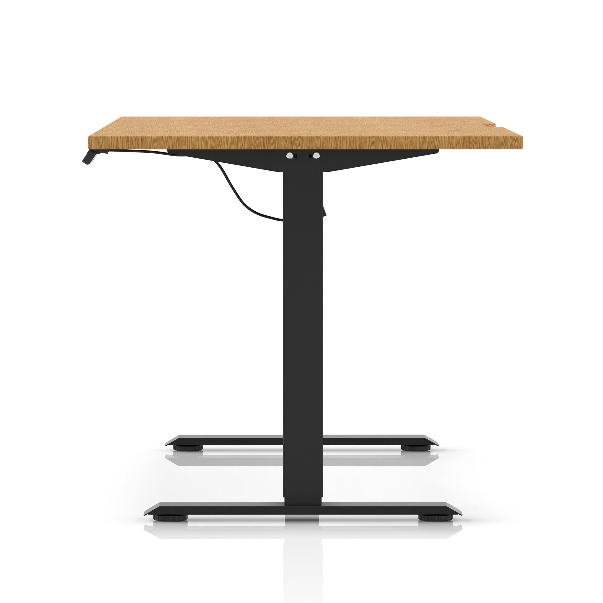 Air Lite Height Adjustable Desk With Scalloped Edge