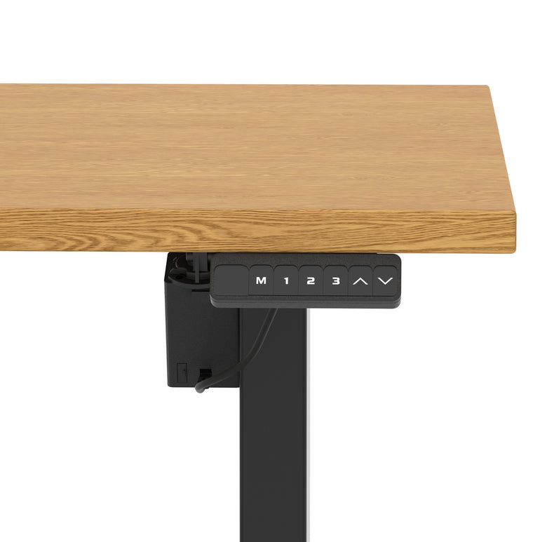 Air Lite Height Adjustable Desk With Scalloped Edge