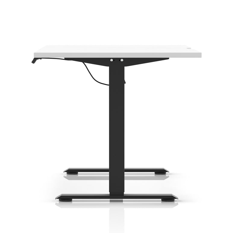 Air Lite Height Adjustable Desk With Scalloped Edge