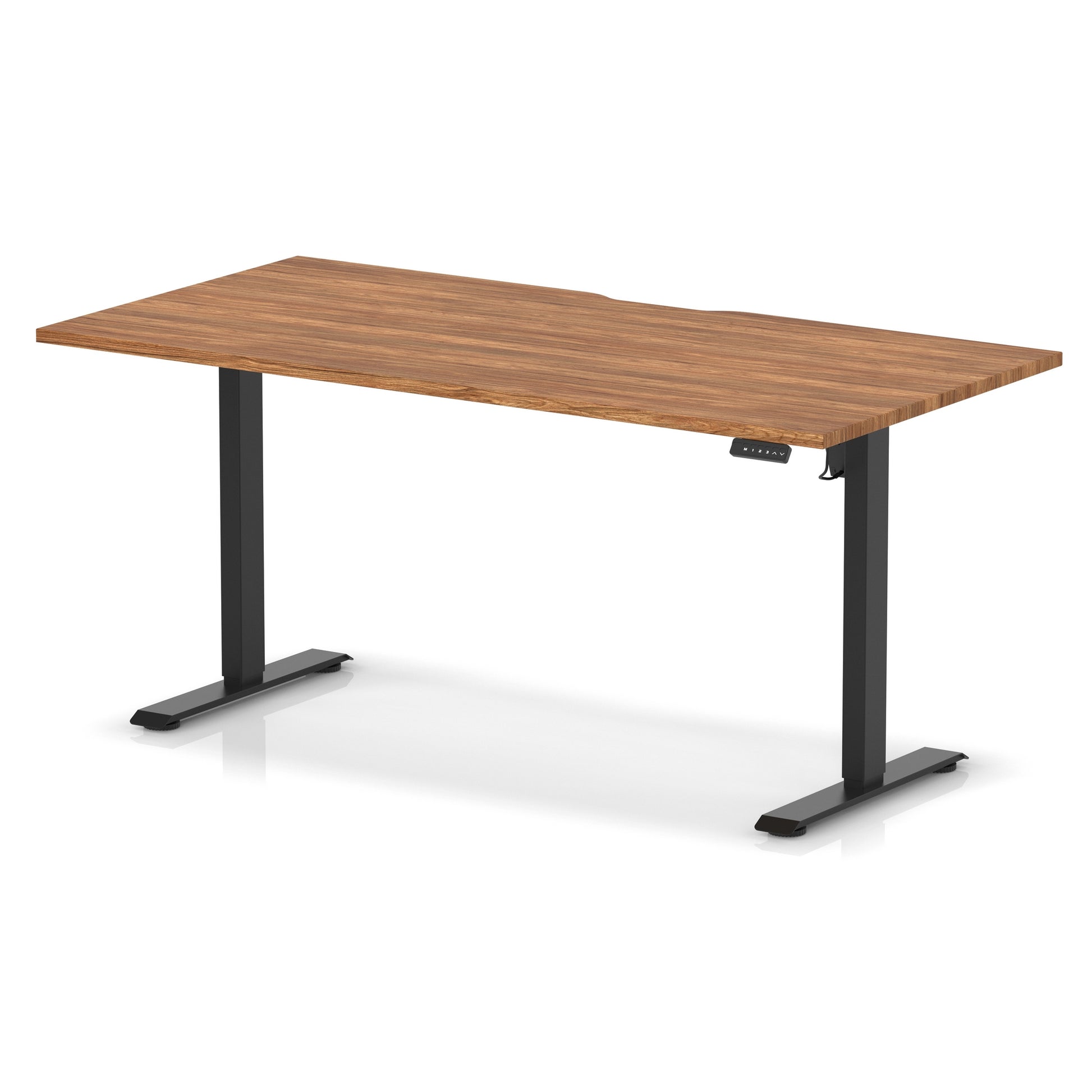 Air Lite Height Adjustable Desk With Scalloped Edge