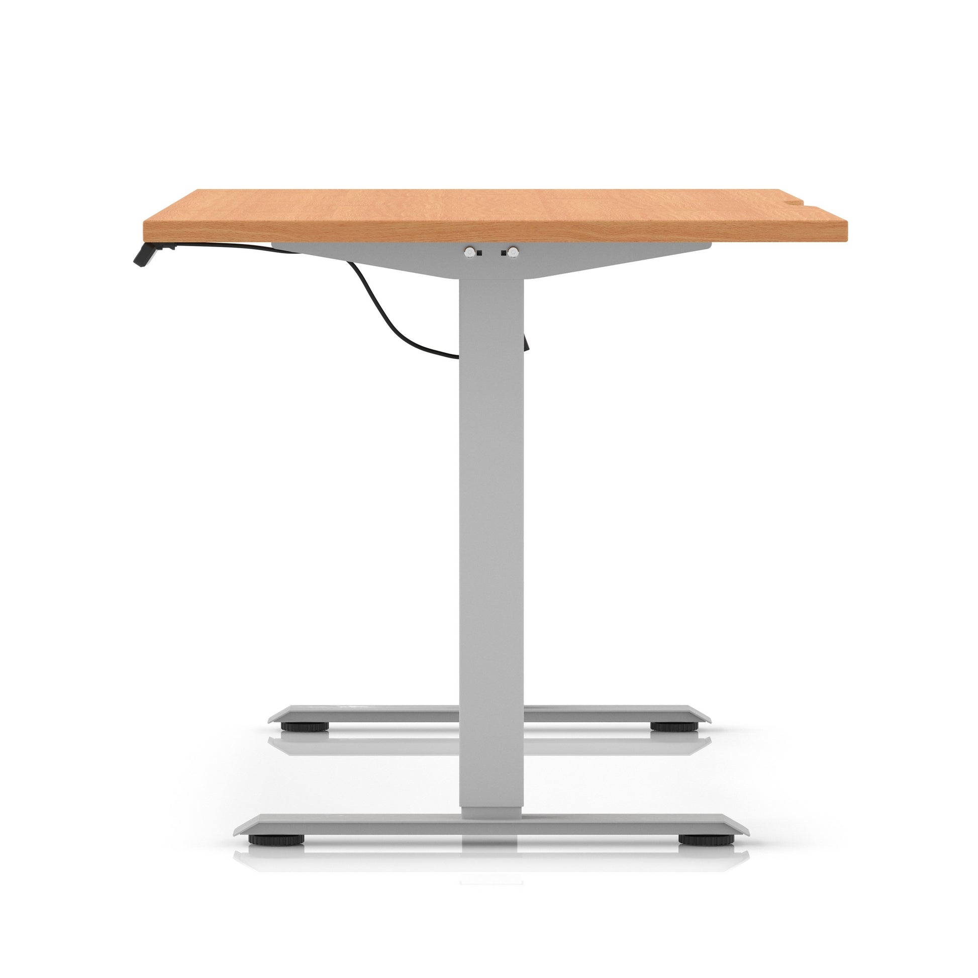 Air Lite Height Adjustable Desk With Scalloped Edge