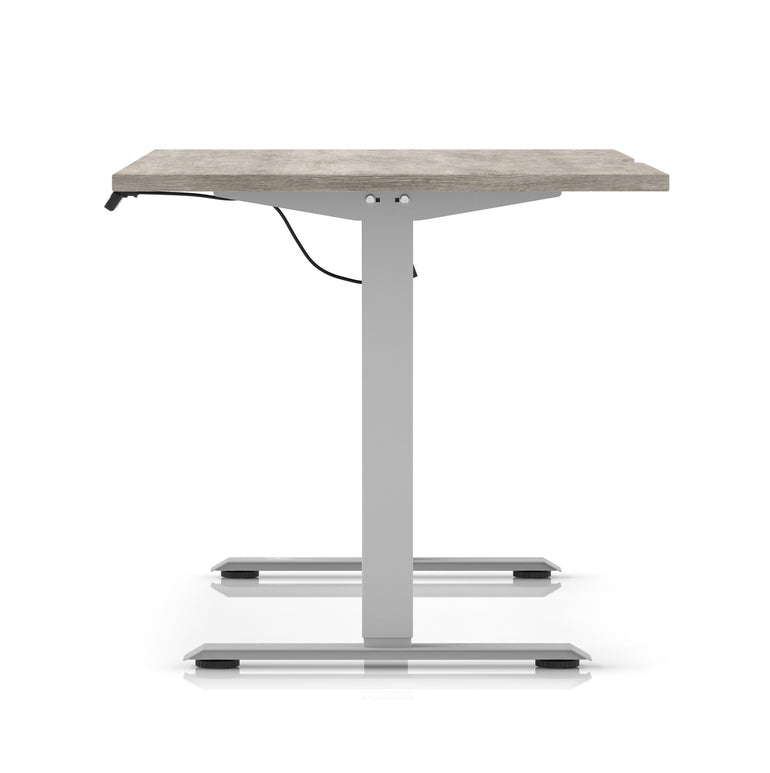 Air Lite Height Adjustable Desk With Scalloped Edge