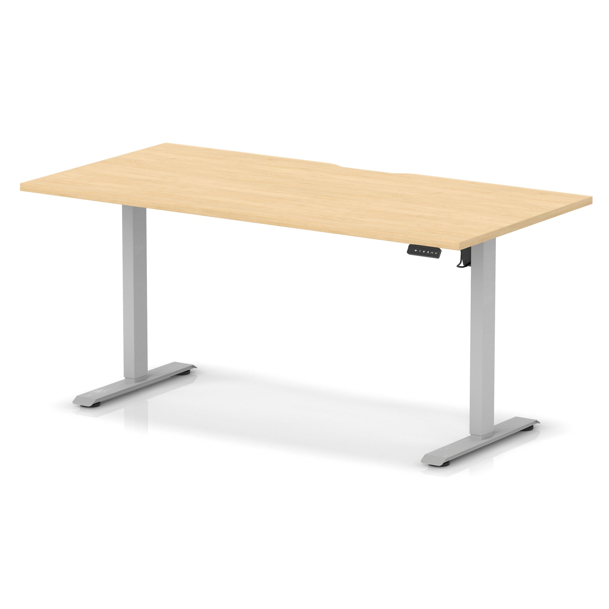 Air Lite Height Adjustable Desk With Scalloped Edge
