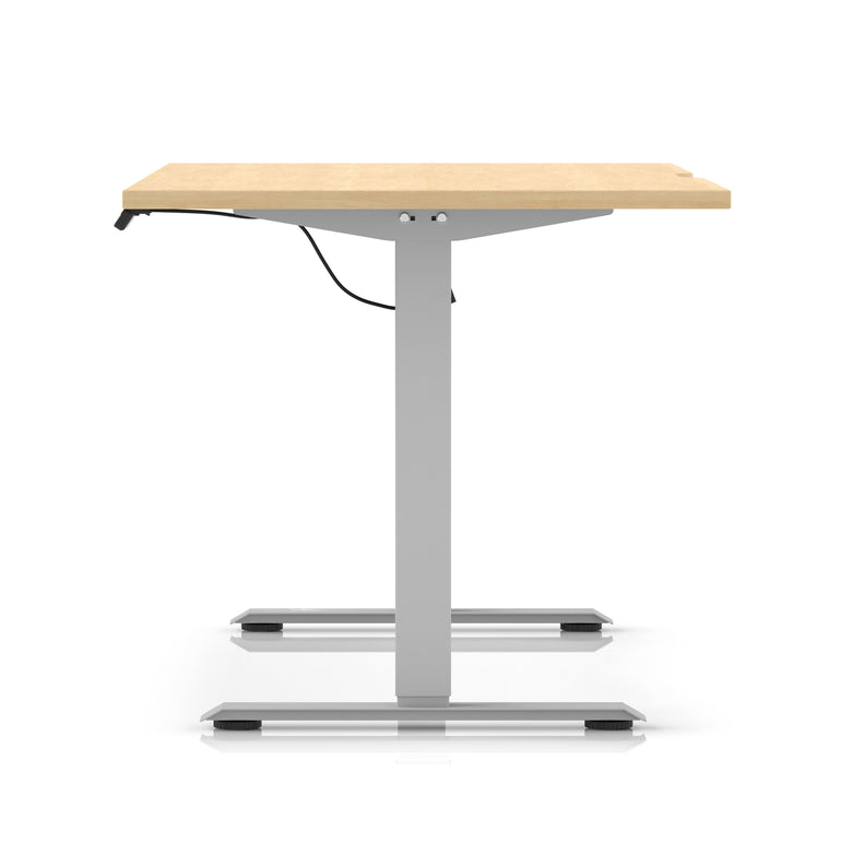 Air Lite Height Adjustable Desk With Scalloped Edge