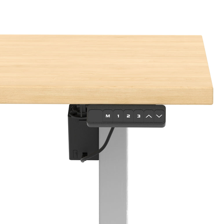 Air Lite Height Adjustable Desk With Scalloped Edge