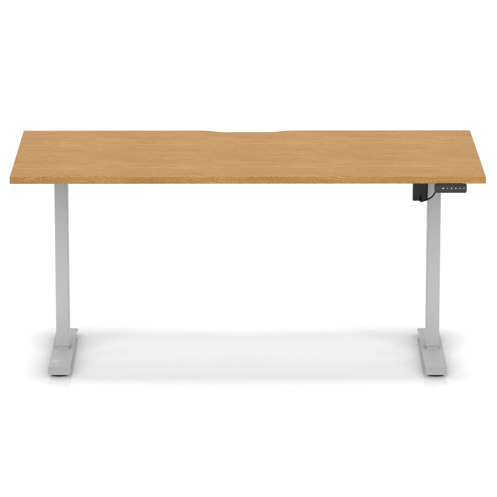 Air Lite Height Adjustable Desk With Scalloped Edge