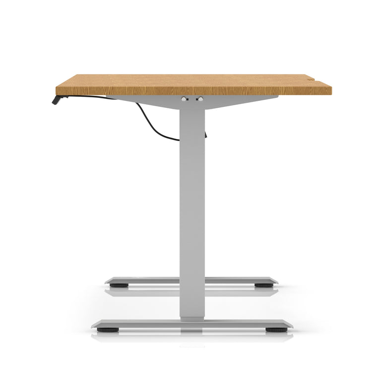 Air Lite Height Adjustable Desk With Scalloped Edge