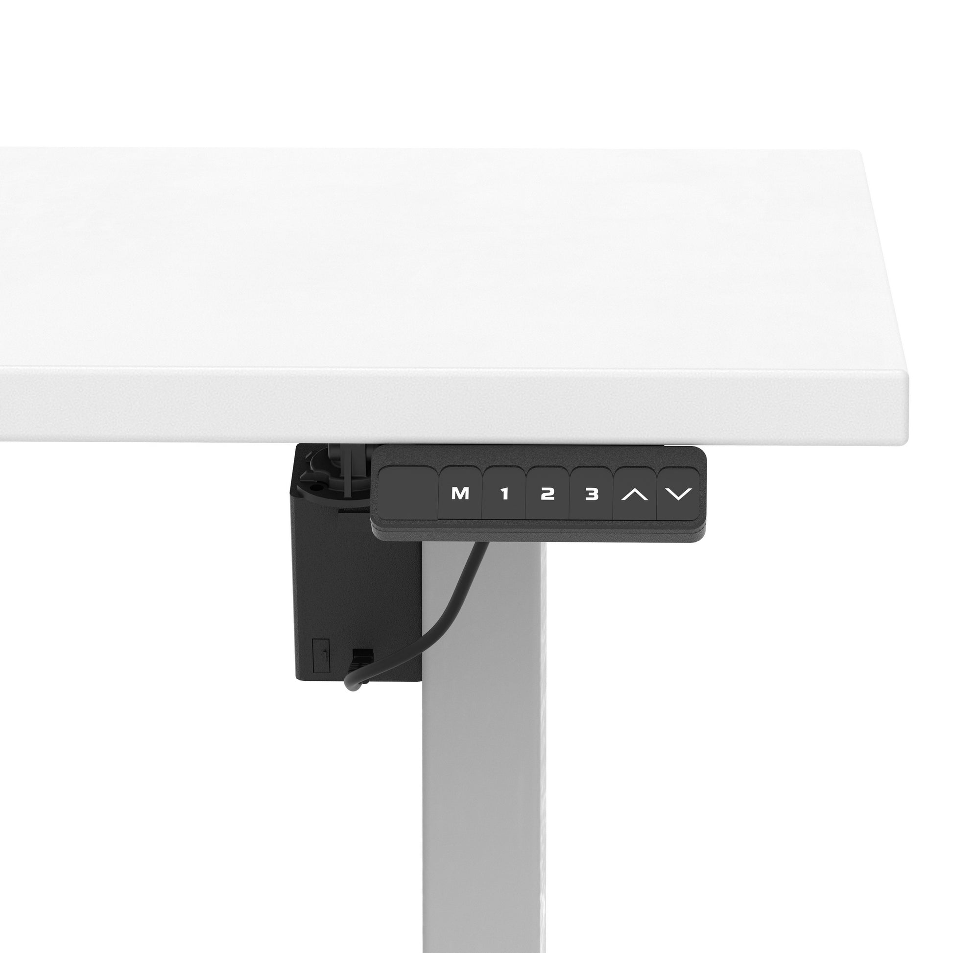 Air Lite Height Adjustable Desk With Scalloped Edge
